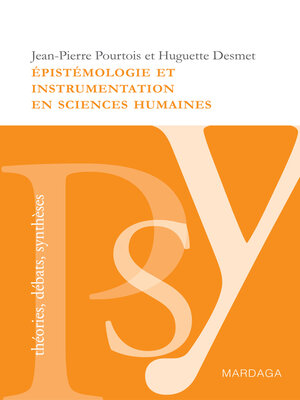 cover image of Épistémologie et instrumentation en sciences humaines